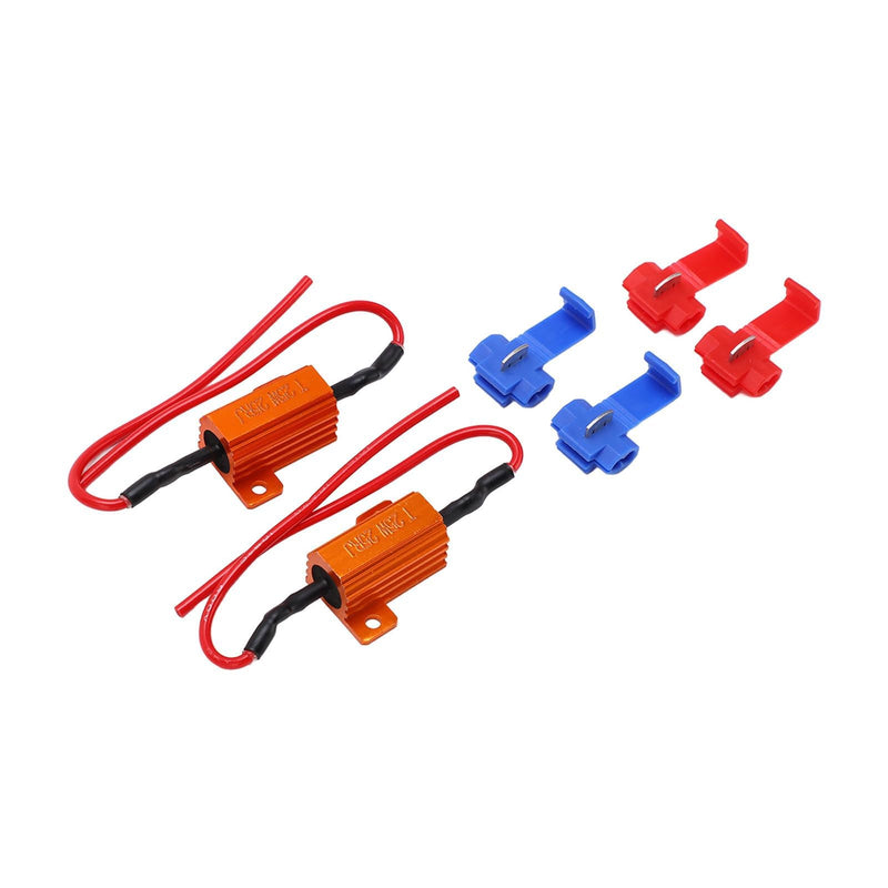 2 Set 25W 25Ω LED Resistance Decoder Load Indicator Resistor Semiconductor Products Load Resistor LED Lighting
