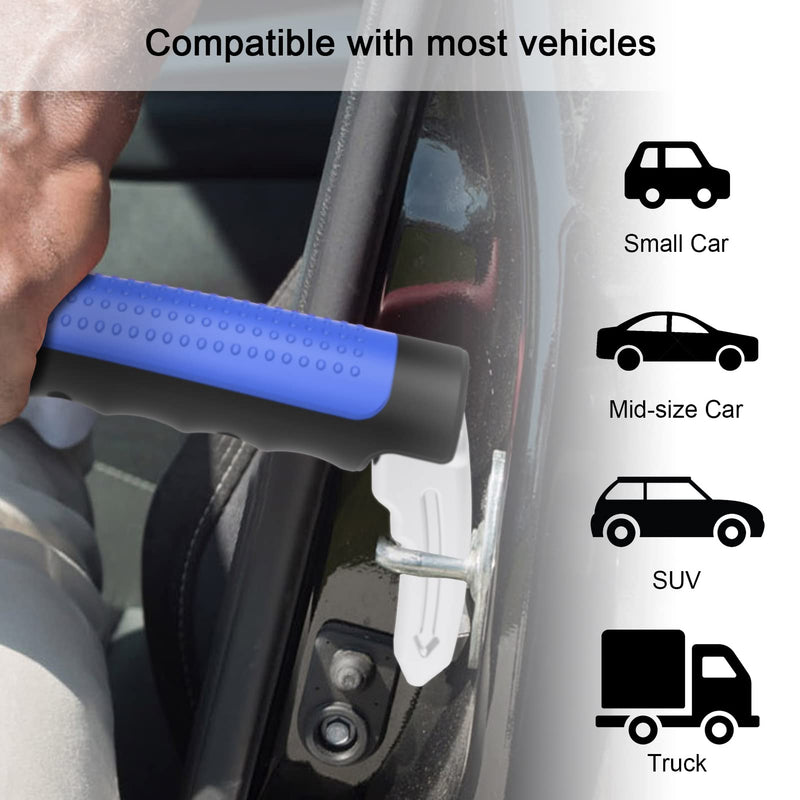 Multifunction Car Handle Assist for Elderly and Handicapped, 3 in 1 Automotive Door Assist Handle, Seatbelt Cutter, Window Breaker, Car Door Handle for Seniors Blue 1Pack