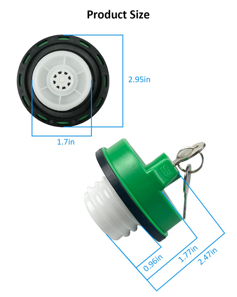 10591D Locking Fuel Gas Cap For Diesel Trucks Fuel Tank Fit for Chevrolet Dodge Ford GMC Etc Car Fuel Cap