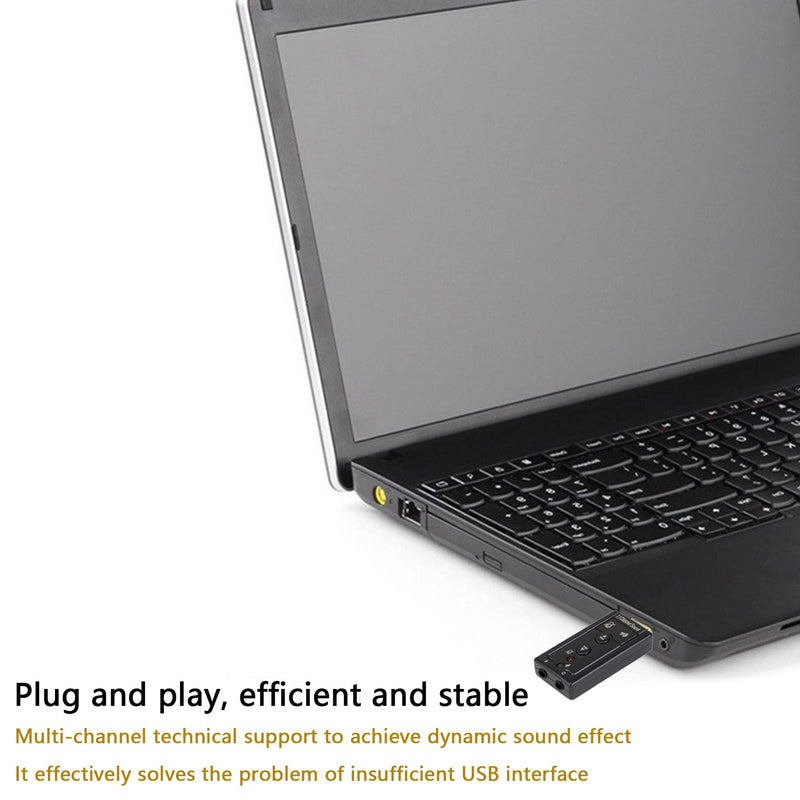 7.1 Channel USB External Sound Card Audio Adapter