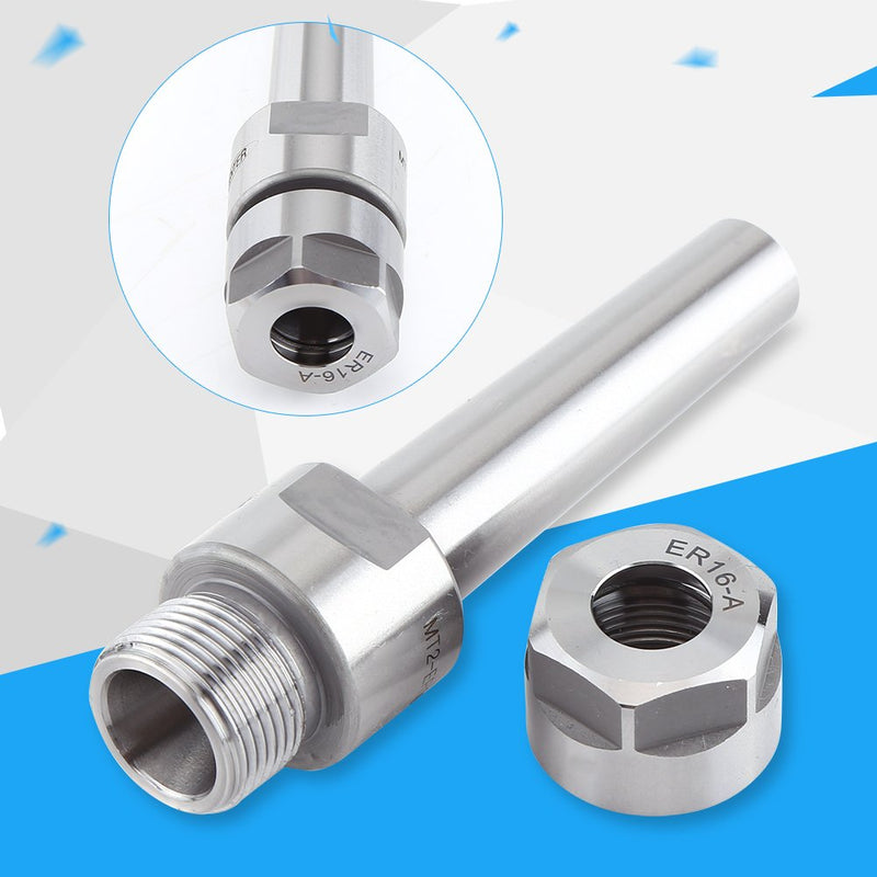 AKozon MT2 Holder Taper Collet Holder MT2-ER16-50 M10 Taper Collet Holder End Mill Adapter CNC Milling Tools