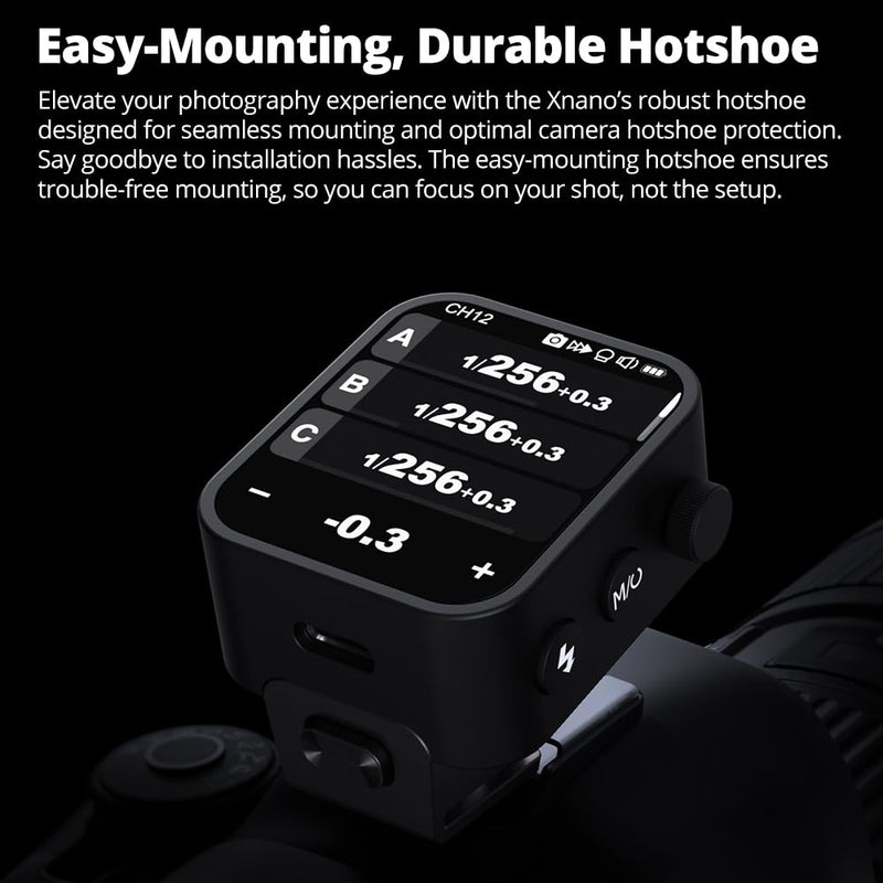 Godox X3N X3 N X3-N Trigger, Godox Flash Trigger, Touch Screen TTL Wireless Flash Trigger, with TCM Conversion, Built-in 3.7V 850mAh Li-Ion Battery, Approx 7 Days Standby for Nikon Cameras (X3-N)