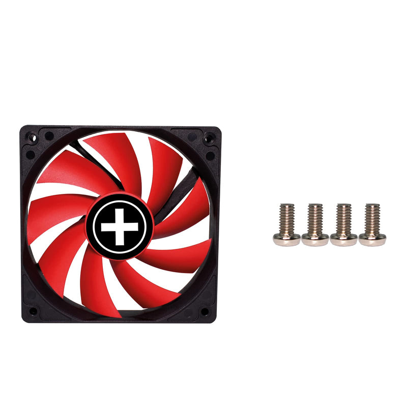 Xilence XPF120.R 120mm case fan, 3PIN, red/black