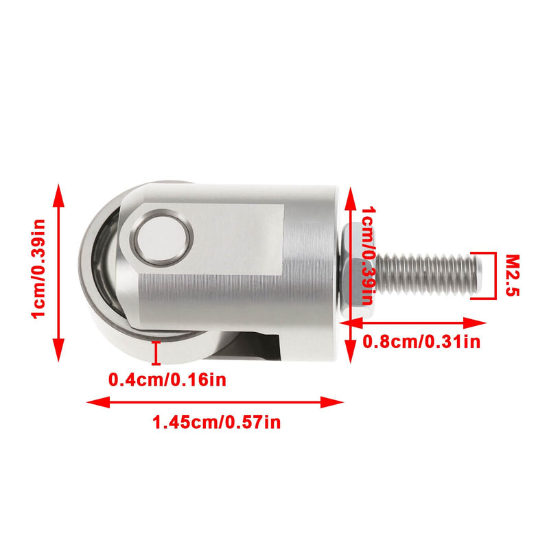 M2.5 Measuring Tips for Dial Indicators with Roller Measuring Head (Pack of 2)
