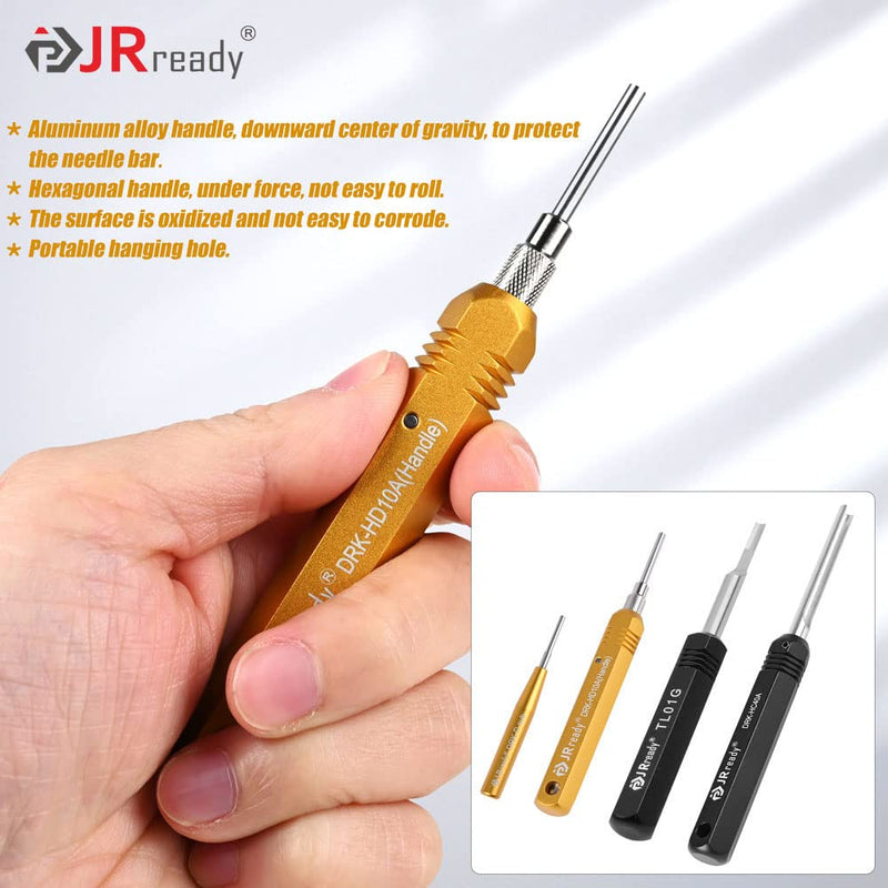 JRready ST5227 Extractor Tools KIT Solid Contact Extraction Tools Removal TE/AMP/HARTING D SUB series HAN series Heavy Duty Connector Terminals 1.Harting series Tube removal tool KIT