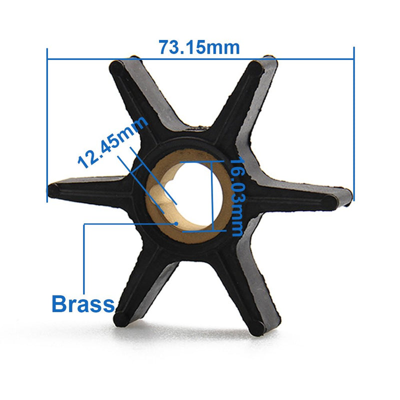 Water Pump Impeller for MERCURY MARINER 8hp 9.9hp 13.5hp 20hp 25hp 30hp 40hp 50hp Outboard Compatible 47-850893 47-8508910