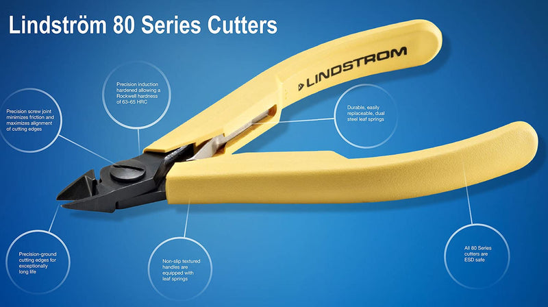 Lindstrom G51091 8150 Diagonal Cutting Nipper - Micro Bevel,Multi-colour,112.5 mm