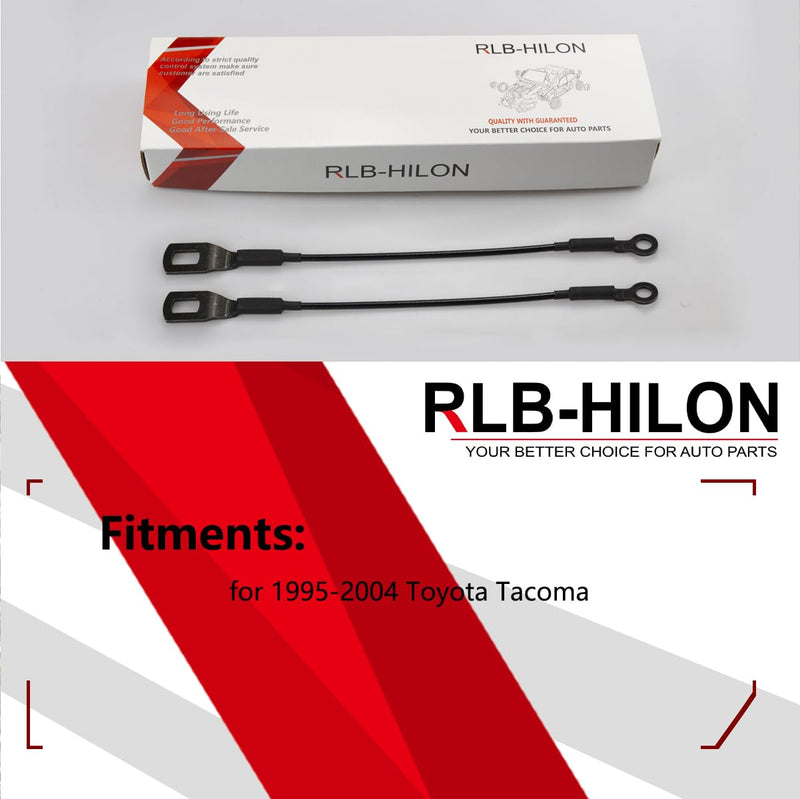 RLB-HILON Tailgate Cable Compatible with Toyota Tacoma 1995 to 2003 Year, 65770-04030 6577004030, Lift Gate Support Straps Pickup