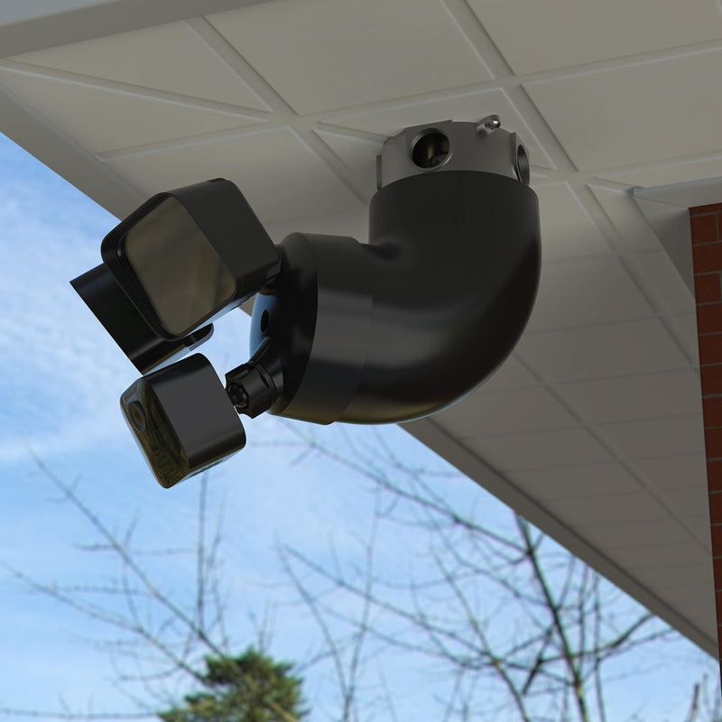 Holicfun Eave Mount for Blink Outdoor 4 Floodlight Camera and Blink Wired Floodlight Camera, 90-Degree Angle Adjustment, Black