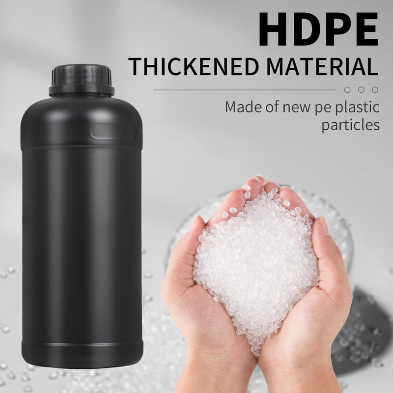3X 1000ml Round Container Darkroom Chemical Storage Bottles Film Photo Developing Processing Equipment 1L