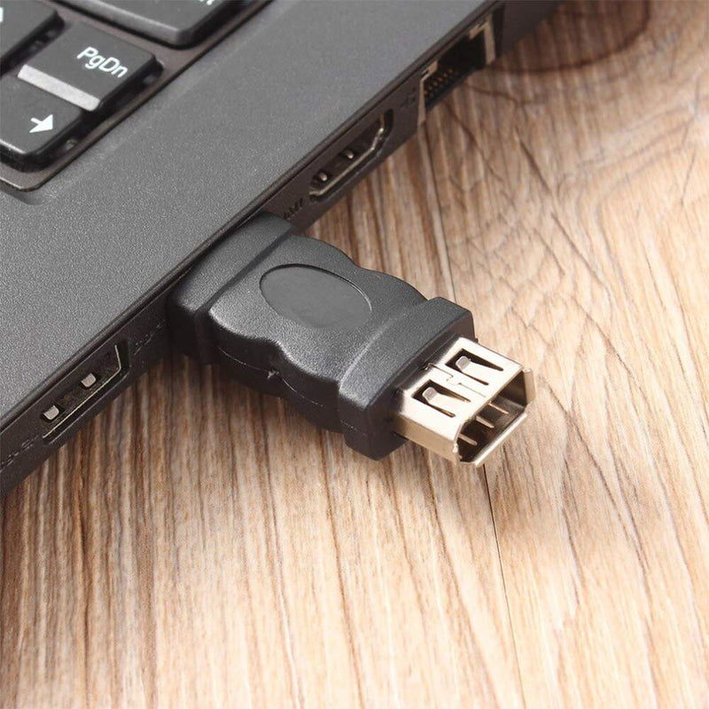 Blacell USB 2.0 A Male to Firewire IEEE 1394 6P Female Adaptor Converter Connector F/M