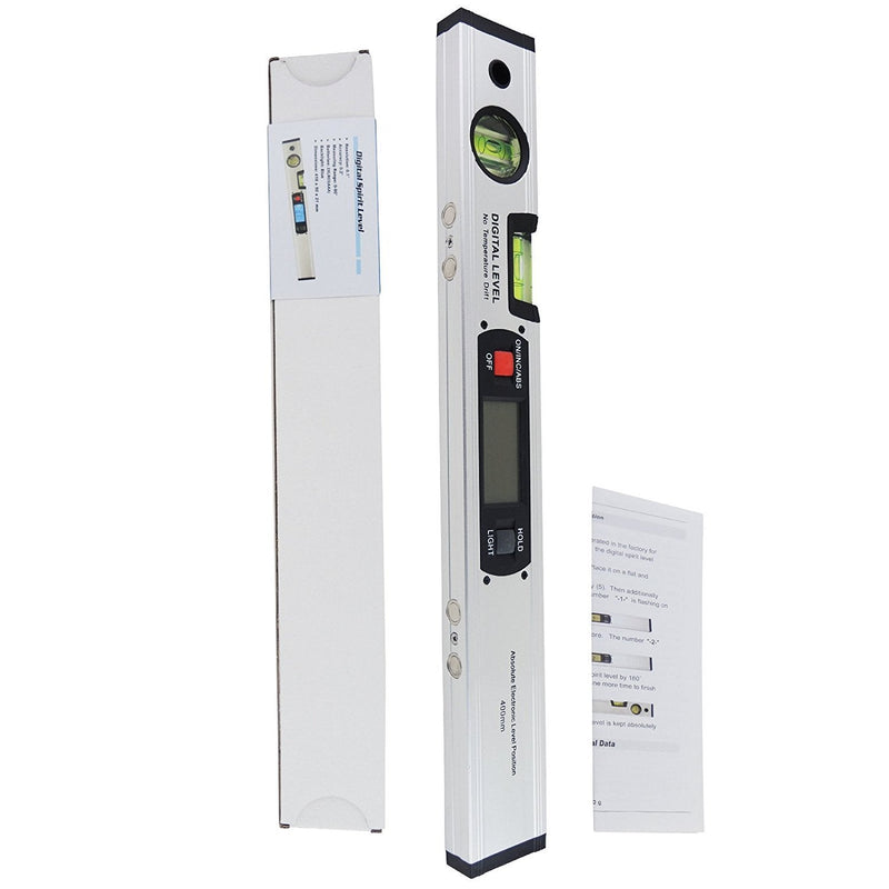 Spirit Level Angle Gauge Finder Upright Magnet 360° Inclinometer Spirit Level Digital Ruler Tool for DIY - Accurate Angle Measurement Made Easy Ruler Inclinometer Angle