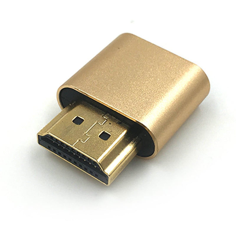 4K HDMI Dummy Plug，High Resolution Virtual Monitor Display Emulator, Headless Display Adapter Supports up to 3840x2160@60Hz-1080@120Hz Graphics Acceleration for Ethereum ETH ZEC BTC Mining(1 Pack) 1 Pack