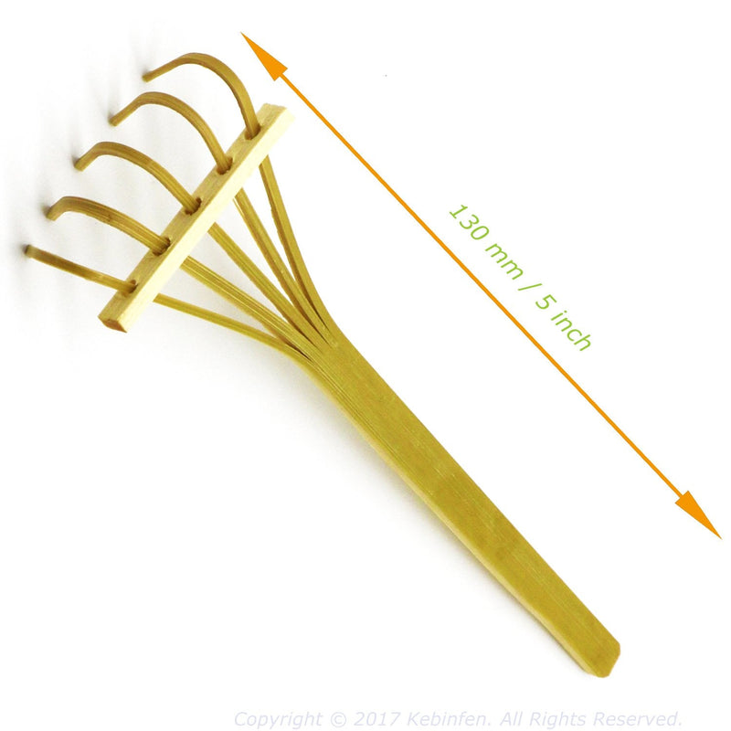 Kebinfen® Bonsai Tree Pruning Trimming Starter Tool Kit - Pruning Scissors, Bonsai Scissors for Bud & Leaves Trimmer, Bamboo Rake - Set of 3