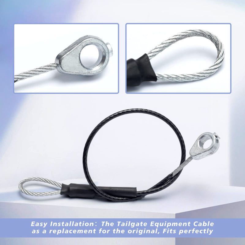 M159508 Tailgate Equipment Cable 2PCs, Tailgate Cables Compatible with John Deere Gator Utility Vehicle M TE TH TX XUV HPX615E XUV865R XUV855M XUV835E HPX615E