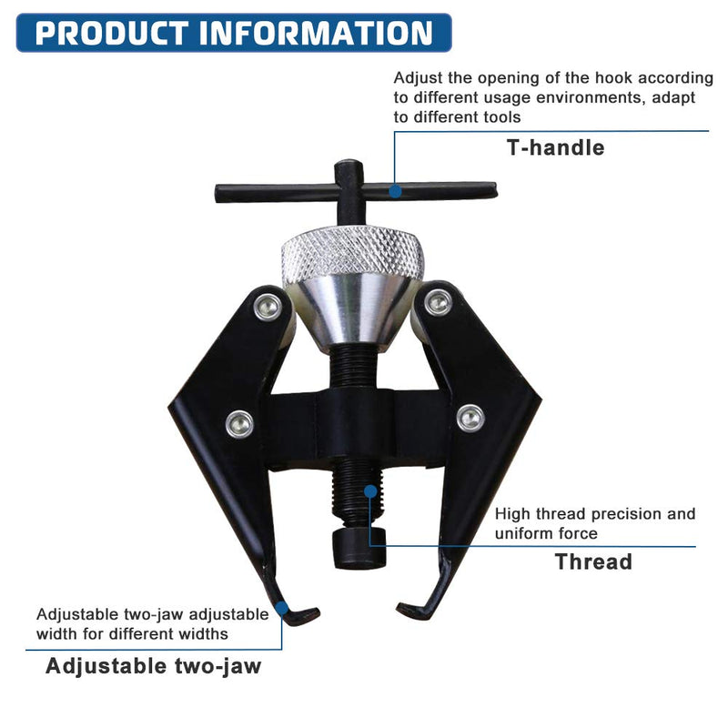 A ABIGAIL Battery Terminal and Wiper Arm Puller Remove Tool Heavy-Duty Arm Bearing Remover Puller Repair Tool Kit 6-28 mm