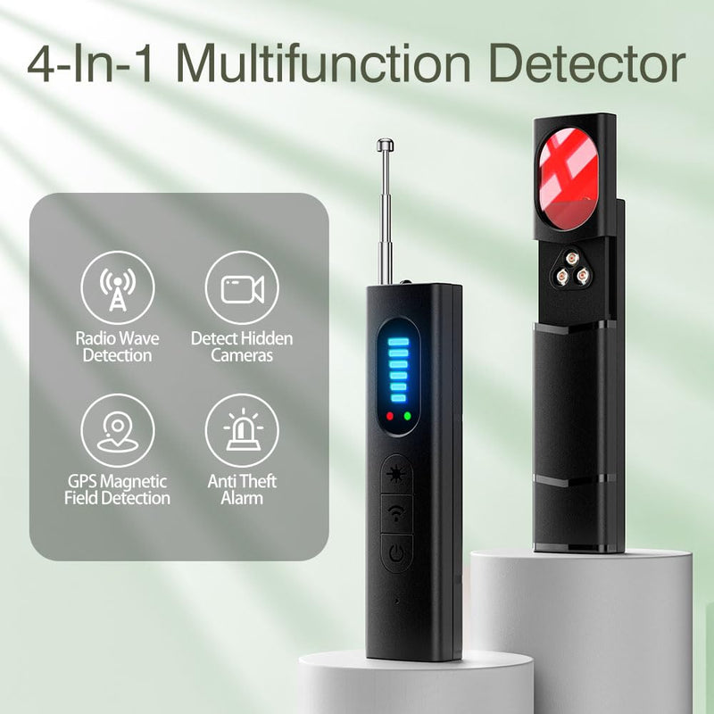 Hidden Camera Detector & GPS Tracker Finder – Portable RF Signal Scanner with 5 Detection Modes, Wireless Anti-Spy Device for Car, Hotel, Office, Travel, Bathroom Security