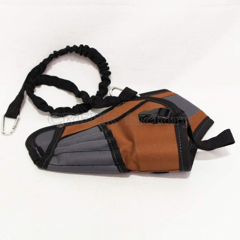 Dickies 5-Pocket Drill Holster with Safety Tether, Universal-Fit Steel Tool Belt Clip