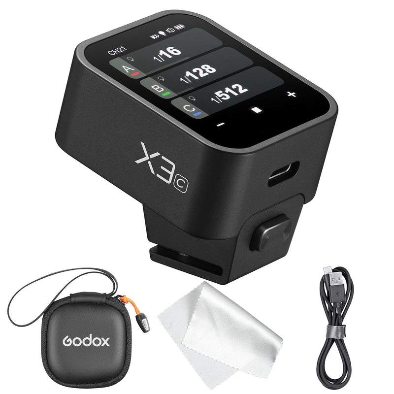 Godox X3 Trigger for Canon 【 Godox Trigger for Canon X3 C 】 X3C TTL Wireless Flash Trigger for Canon, OLED Touchscreen Flash Transmitter,Built-in Lithium Battery Perfectly for GODOX V1 GODOX V100