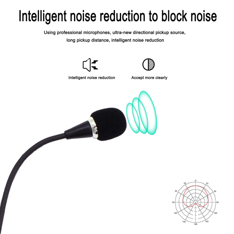 mini microphone mini notebook microphone 3.5 mm socket notebook microphone, compatible for PC laptop notebook (1 piece/black)