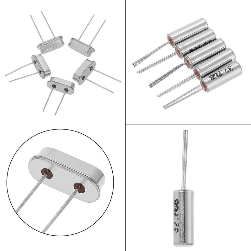 50 pieces 10 value quartz crystal oscillator 32.768 kHz -24 MHz DIY crystal resonators assortment kit assorted set