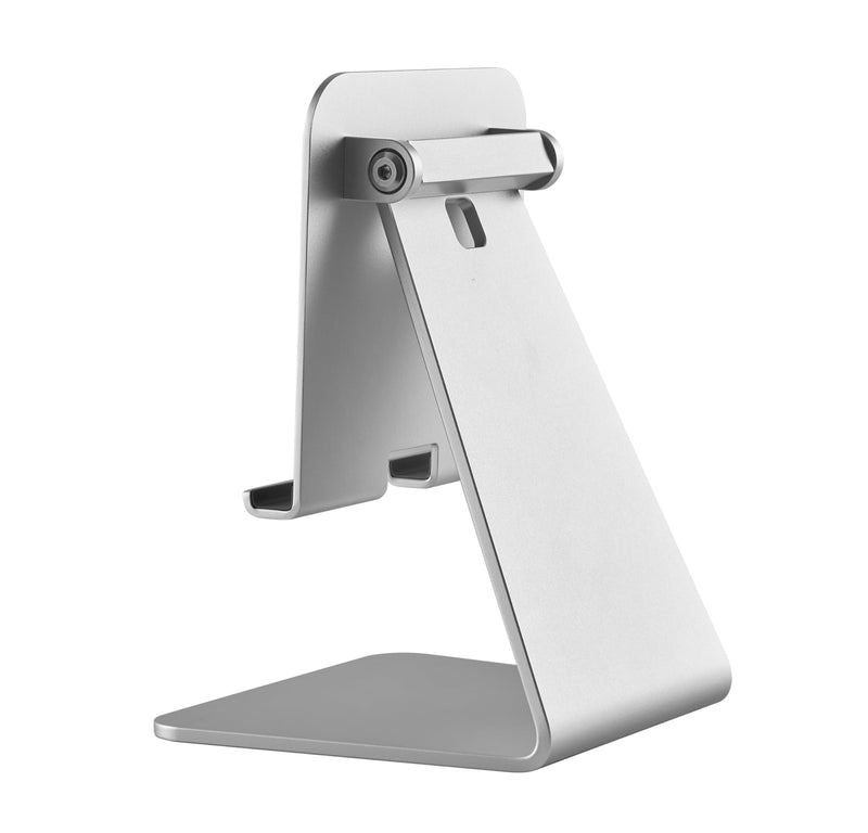Heavy-Duty Tablet Stand for Desk, Portable Monitor Stand, iPad Stand, Especially Suitable for Large-Sized and Heavy Devices(7''-18''), with Superior Touch Stability.(Silver)