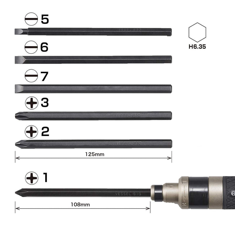 VESSEL Impact Driver 260002 Thin grip type