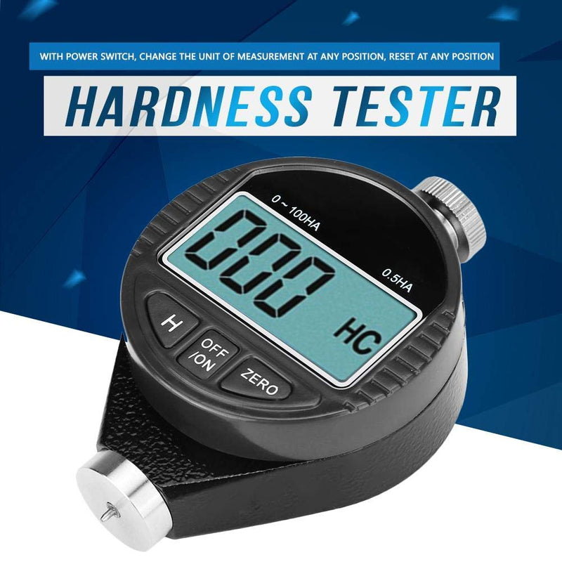 Digital Hardness Meter Shore Gauge LCD Test Rubber Tire Alloy Plastic - A, 0 ~ 100HD Range