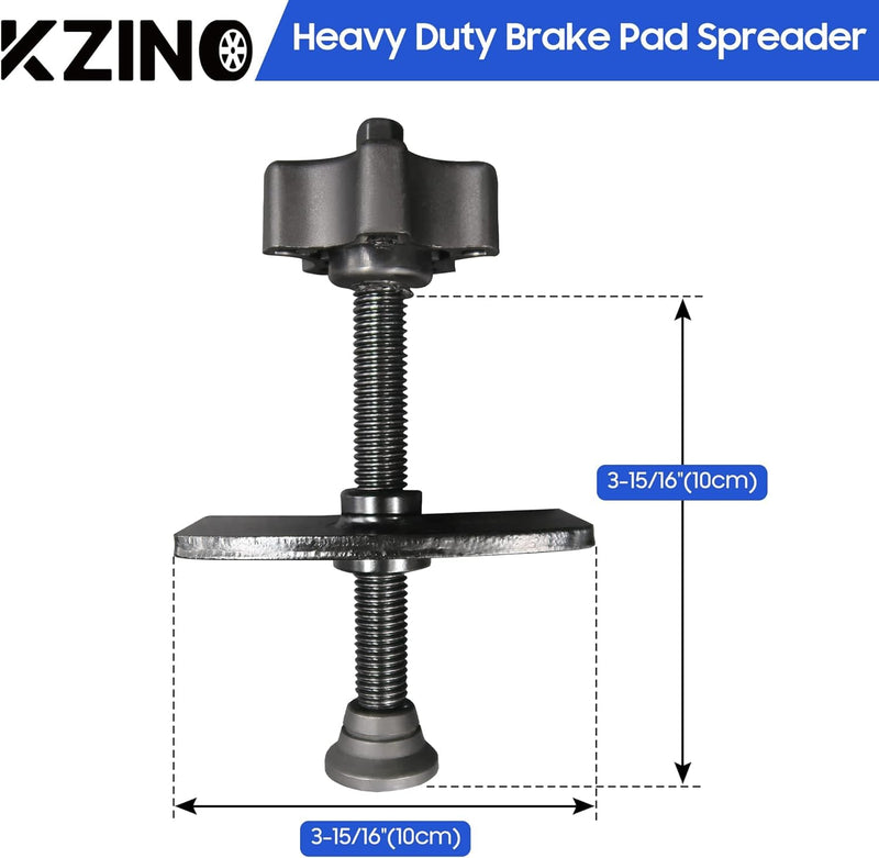 KZINO Brake Pad Spreader, Heavy Duty Piston Brake Caliper Compression Tool, Disc Brake Pad Separator Tool for Precise and Even Compression