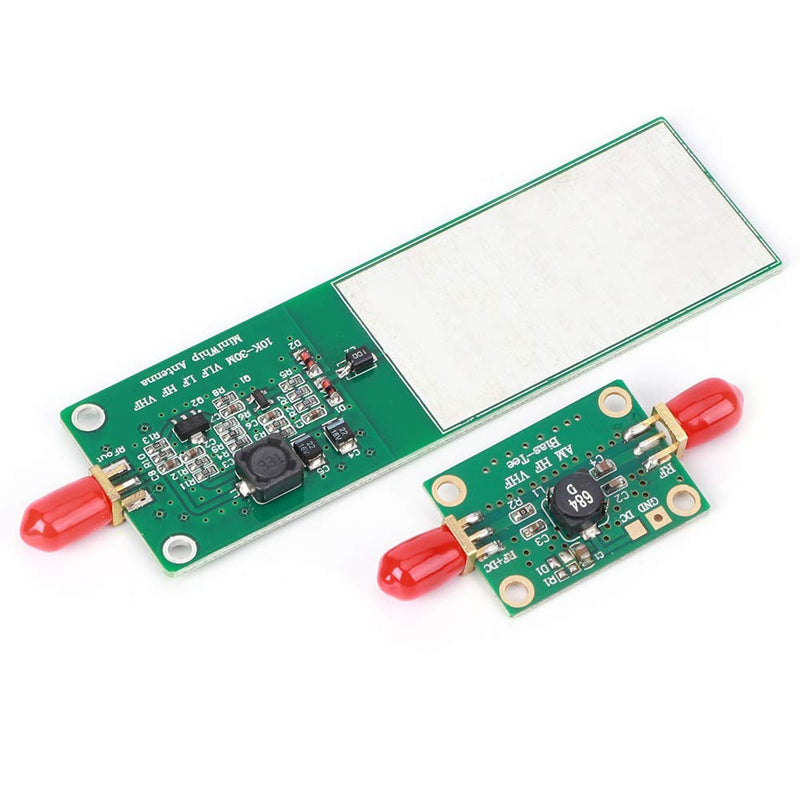 Walfront 10kHz-30MHz Mini Whip Active Antenna, 2-Piece RTL SDR Shortwave Radio Receiver SMA Short Cut SDR Antenna System with Female Interface