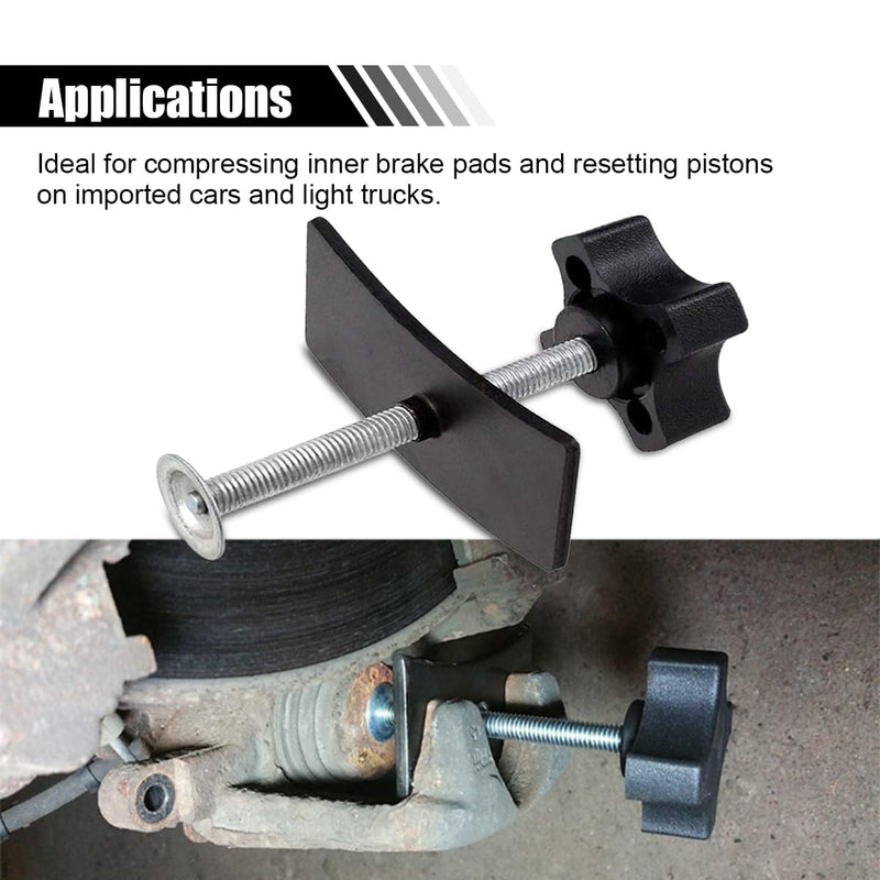 Brake Pad Spreader, 360 Degree Swivel Joint Disc Brake Pad Separator Tool, Heavy Duty Disc Brake Caliper Support Tool Set, Inner Brake Piston Compressor for Installing Pads on Most Cars