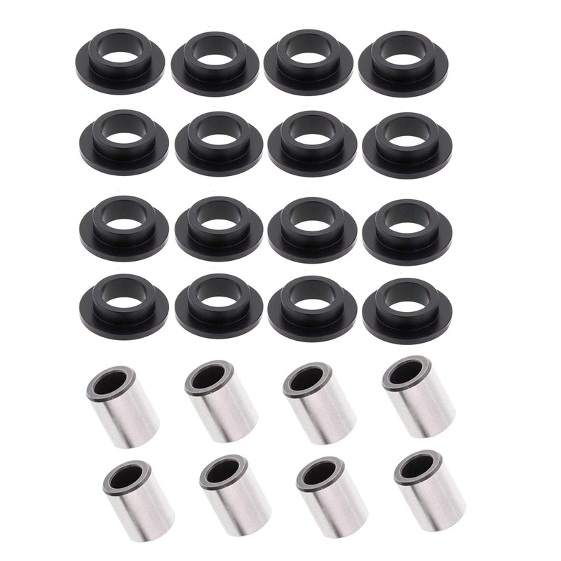 Front Rear Shock Bushing Bearings Kit for Arctic Cat 250 300 375 400 2x4 500 4x4 Auto Models 7210001 0604-310,16 Shock Bushings & 8 Needle Bearing Shafts