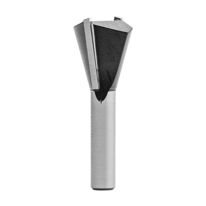 ENT Dovetail Cutter TC Shank (C) 8 mm, Diameter (A) 22 mm, B 22 mm, E 15°, D 32 mm, with Spurs E=15 / D=22 / NL=22