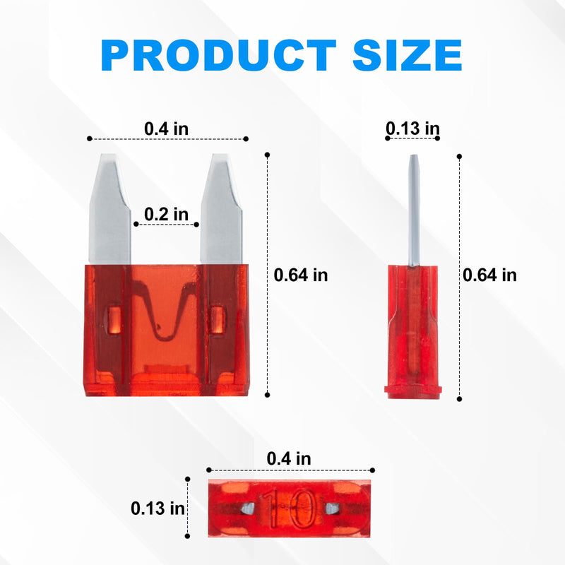 120 Pieces Mini Fuse Kit, Car Fuses Assortment Kit-Fuse Kit-Mini Fuses(2A/3A/5A/7.5A/10A/15A/20A/25A/30A/35A), Fuses Automotive kit for RV, Automotive, Trucks, Motorcycle, Camper, SUV