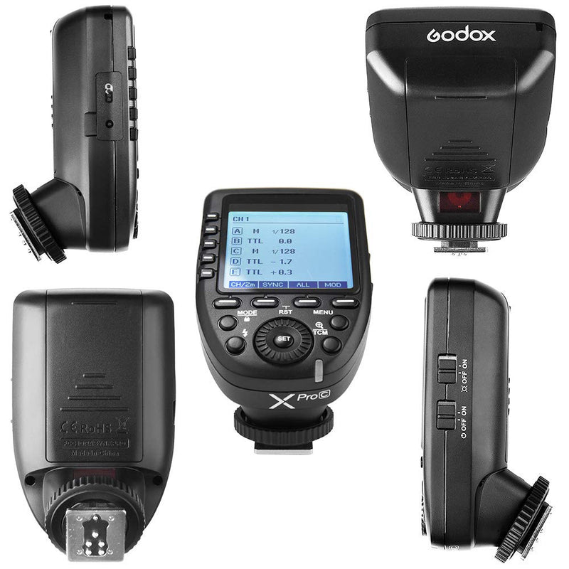 GODOX Xpro-F TTL Flash Trigger Transmitter 1/8000s High Speed Sync TTL Autoflash Built-in Godox X System with LCD Screen for Fuji Fujifilm Camera (XPRO-F)