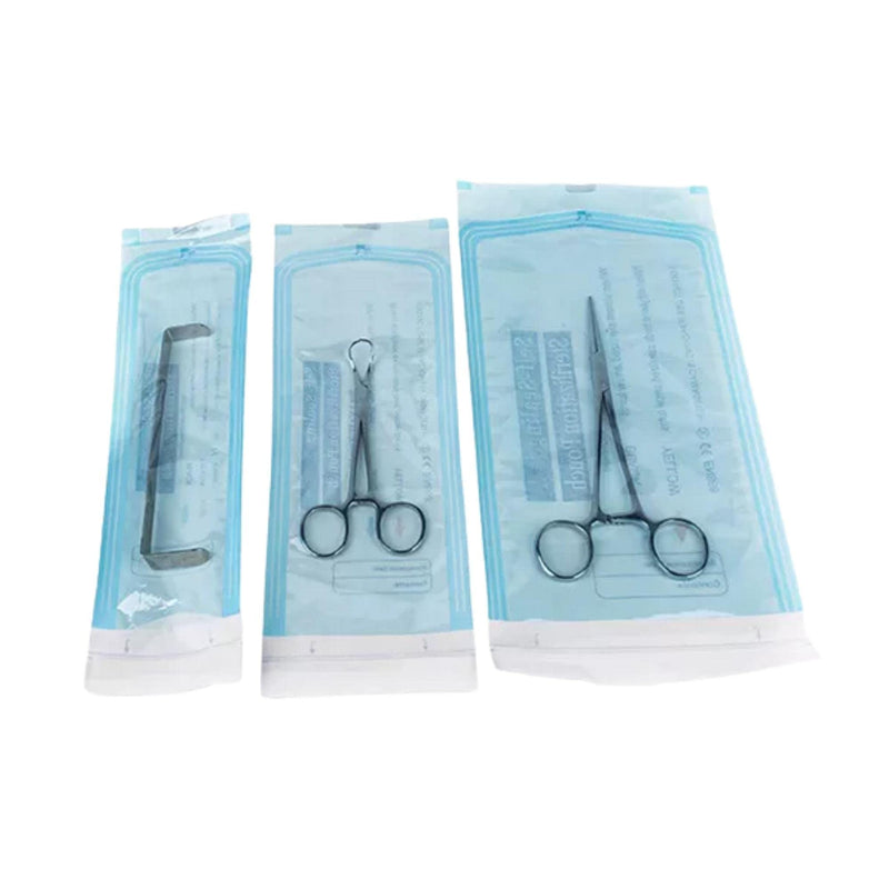 Self-Adhesive Sterilisation Bags, Pack of 200, Self-Sealing Bag for Sterilisation for Dental, Tattoo or Manicure Tools (90 x 260 mm) 90*260mm