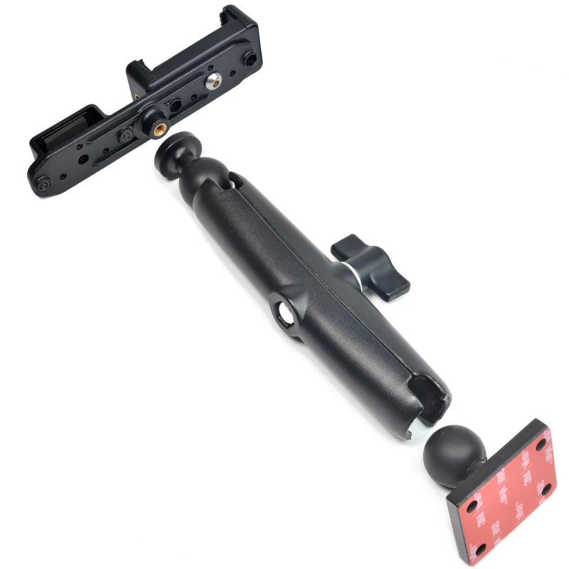 HYS Heavy Duty Drill Base Mount for Smartphones&All HT Amateur Radio with Belt Clip, Drill Base Tablet Holder for Trucks, Wall mounting, Commercial Vehicles, for 1.85"-3.15" iPhone/Samsung/LG