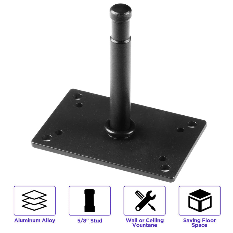 Studio Baby Pin Plate Wall Ceiling Mount,5.9" Mini Lighting Wall Holder with 5/8" Stud for Photo Studio Light Stand Flash Accessories…
