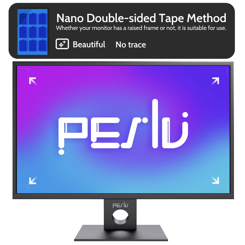 Privacy Screen Adhesive Strips and Slide Mount Tabs for Laptop Computer Monitor, Privacy Screen Slide Mount Tabs *2, Privacy Screen Adhesive Strips *2, 1pcs Microfiber Cloth, 2pcs Screen Cleaning Kit Replacements Kits