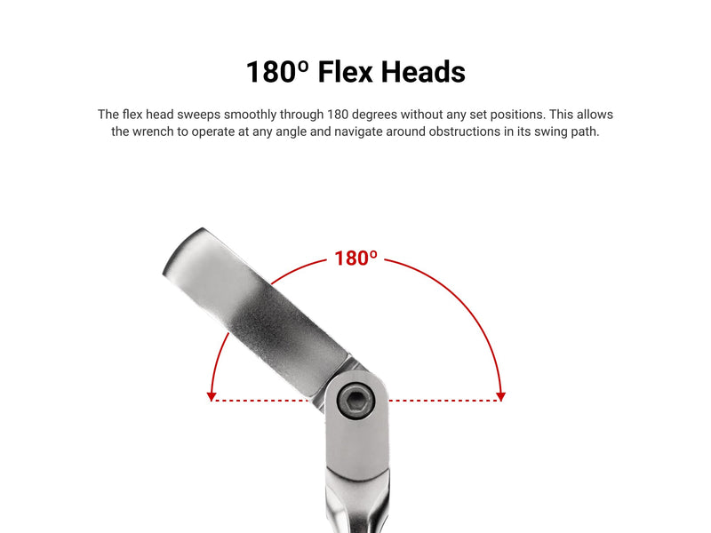 TEKTON 12 x 14 mm Long Flex Head Ratcheting Box End Wrench | WRB36412 15/32 x 9/16 in.
