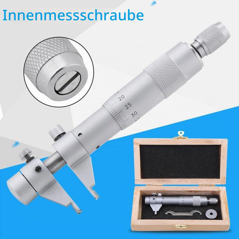 Internal Micrometer, 5-30mm 0.01mm Inner Dimension Micrometer Inner Diameter Hole Diameter Precision Gauge
