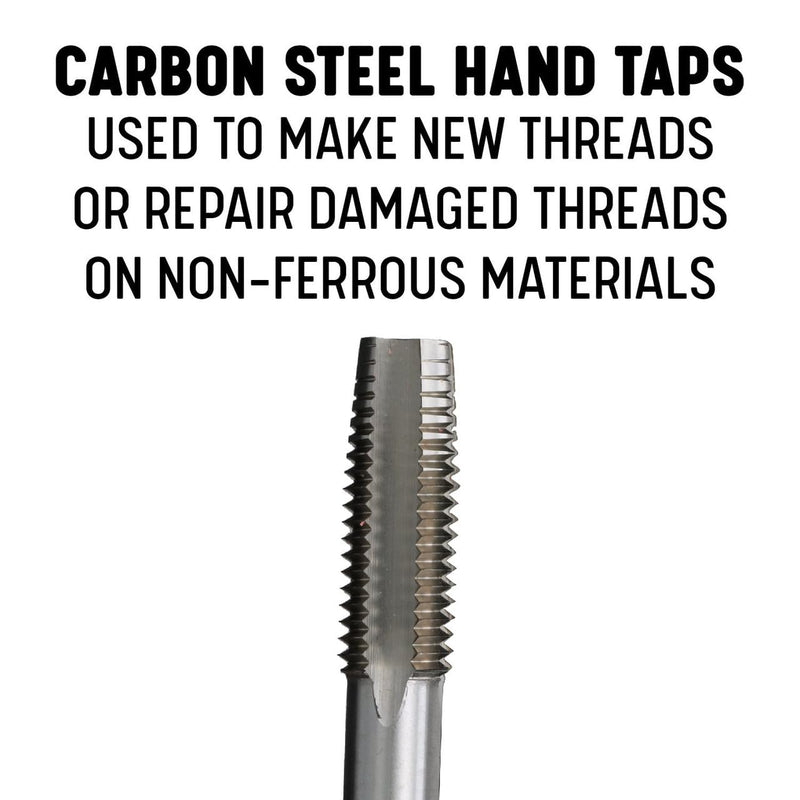 Drill America 1-3/8"-12 Carbon Steel Bottoming Tap (Pack of 1), DWT Series DWTB1-3/8-12
