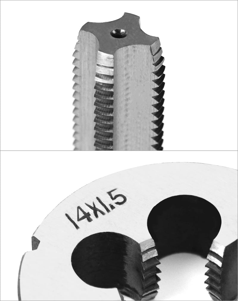 QWORK® tap M14x1.5mm, tap and die set M14*1.5MM