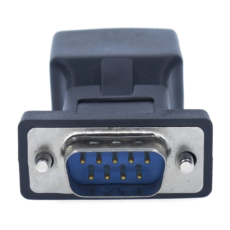 DB9 to RJ45 Adapter RJ45 to RS232 Converter RJ45 Female to 9 Pin Adapter DB9 Male Serial COM Port to Network Port Adapter