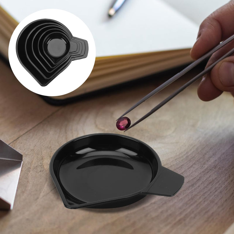 Ciieeo Pack of 5 Multi-Purpose Scales Tray Made of PP Plastic Reusable Kitchen and Jewelry Weighing Bowls with Large Capacity for Precise Weighing Small Objects