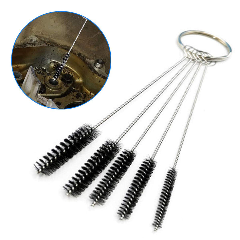 NA Carburettor Cleaner Multi-Size Cleaning Wires Set Includes 13 Wire Torch Tip Cleaner Tool, 10 Cleaning Needles and 5 Nylon Brushes for Motorcycle ATV Moped Welder Carb