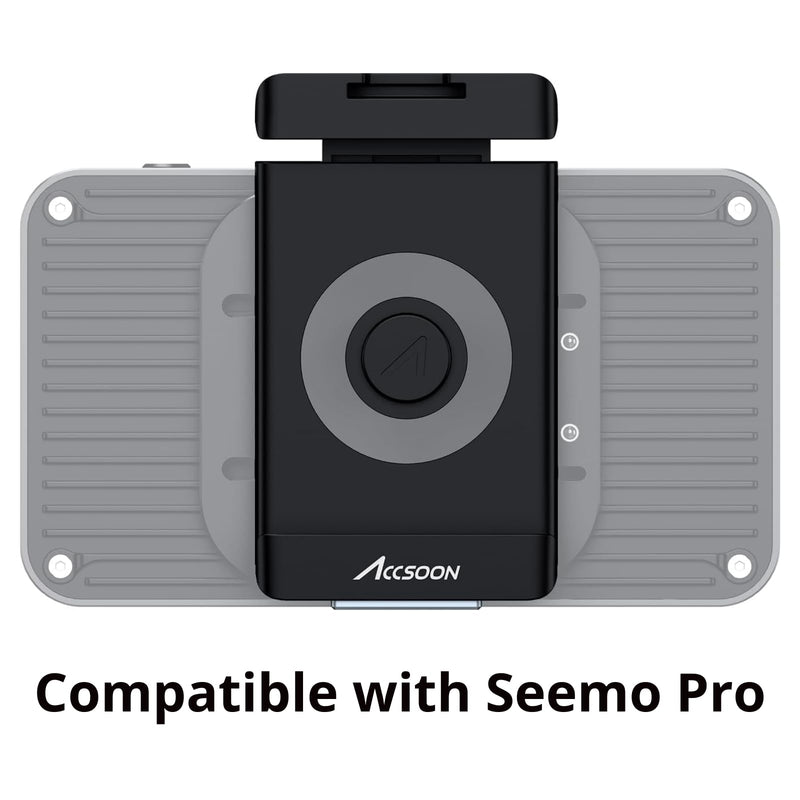 Accsoon Phone Clamp, Compatible with Seemo/Seemo 4K/SeeMo Pro/CineView Nano, 1/4'' Lightweight Phone Clip Holder Flash Hot Shoe Screw Adapter