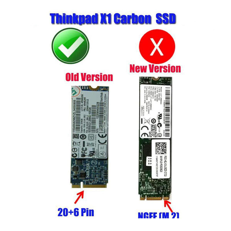 cablecc USB-C Type-C to 20+6Pin Thinkpad X1 Carbon SATA SSD Hard Disk Case Enclosure