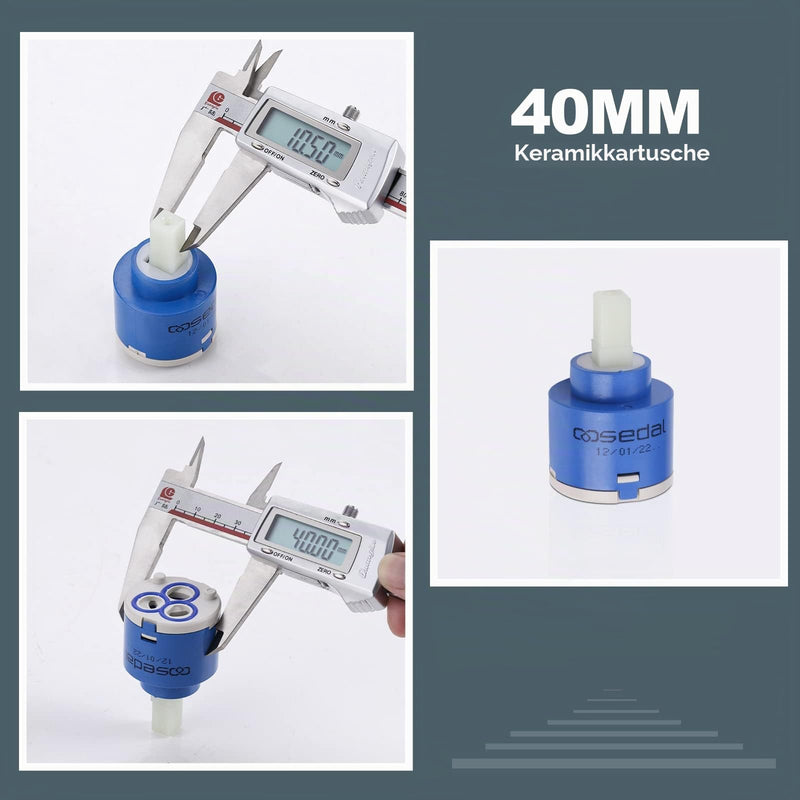 Cartridge Faucet 40mm Ceramic Cartridge for Kitchen Tap and Bathroom Tap