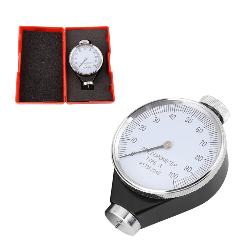 Shore Hardness Gauge, 0-100 HA Shore A Durometer, Hardness Tester for General Rubber Plastic Hard Rubber Hardness Measurement